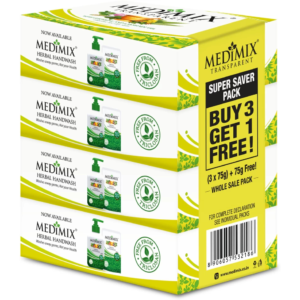 Medimix Transparent Soap 75g | Buy 3 Get 1 Free | Herbal Clear Soap
