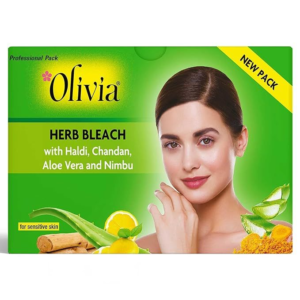 [2007] Olivia Professional Herb Bleach For Sensitive Skin With Haldi|Chandan|Aloe Vera|Nimbu, 270 g