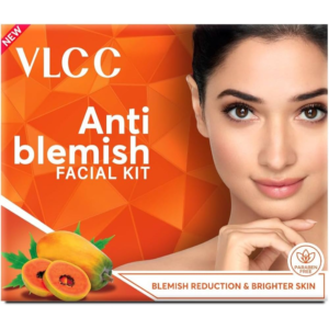 VLCC Anti Blemish Facial Kit 60g | Skin Brightening & Blemish Removal | Home Facial Kit