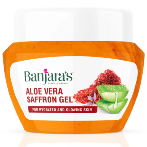 Banjara's AloeVera Gel -AloeVera & Cucumber, AloeVera & Neem, AloeVera & Rose, AloeVera & Papaya, AloeVera & Safron 100G